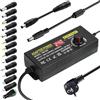 Auplf Alimentatore Universale 3V-24V 3A, 9W-72W Adattatore di Alimentazione Regolabile AC/DC,100 V-240 V AC a DC con 14 Adattatori per Elettrodomestici, illuminazione a LED, DVD, Monitor TFT e Altoparlanti
