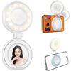 ULANZI LM23 Anello Luminoso Magnetico per Cellulare, Selfie Light con 3 Temperature di Colore 2500k-8500k CRI95, Luce per telefono Estensione Reversibile per iPhone 17 16 15, Live streaming, Binaca