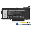 K KYUER 60Wh K5XWW 71TG4 Batteria per Dell Latitude 12 5289 13 7389 7390 2-in-1 Business Notebook Serie 13 13.3 P29S P29S001 P29S002 71TG4 6CYH6 725KY N18GG CFX97 X49C1 451-BBZC 0N18GG 0CFX97 0725KY 071TG4