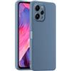 HULLIN Custodia per Telefono in Silicone Colorato, Adatta per Redmi 12 (4G) / Redmi 12 5G (6.79) - Grigio lavanda