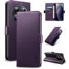 Yunubeyii Cover Libro per Xiaomi Redmi Note 15 Pro+ 5G/Poco M8 Pro - [Blocco RFID] Luxury PU Leather Portafoglio Card Holder Magnetic Phone Custodia con Kickstand, Cover Protettiva Antiurto, Viola