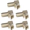 VCE Spina F con adattatore angolare a 90 gradi SAT per cavo antenna, cavo satellitare, cavo coassiale, 5 pezzi