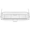 Cosori Griglia per Arrostire, Accessori per Twinfry Friggitrice ad Aria | Roasting Rack, Accessori per Forno, Microonde, Vapore, 36,8*18,8*11,6 (4,6) cm, Altezza Regolabile