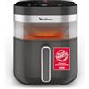 Moulinex Easy Fry Infrared, Friggitrice ad Aria 7L, Doppia Resistenza, Riscaldamento 2 Volte Più Veloce, Cottura Rapida, Lavabile in Lavastoviglie, Finestra di Osservazione, Colore Coal Grey, EZ832H
