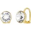 Traveller Orecchini a clip - Senza piercing all'orecchio - cristalli Preciosa - oro 22 ct - 155990