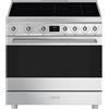 Smeg Cucina C9IMX2 con forno termoventilato e piano cottura induzione finitura acciaio inox da 90x60 cm