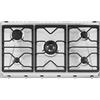 Smeg Piano cottura a gas SRV596O finitura acciaio inox da 90 cm