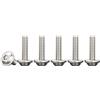 Drenky Viti A Testa Bombata Con Esagono Incassato E Flangia M3x16mm Bullone Meccanico Acciaio Inox A2 V2A Elevata Durezza Viti A Macchina Filettatura Completa Metrica, 50 Pezzi
