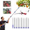RATSTONE Seghetto per Potatura Manuale,Svettatoio Telescopico,Cesoie telescopiche,Asta tra 1,4-5m con Borsa per Tagliare Segare Rami Boschi Alberi in Altezza,per potatura,Segare e Cesoiare(Nero)