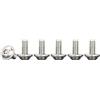 Drenky Viti A Macchina Con Flangia M3x10mm Viti A Testa Bombata Con Esagono Incassato E Flangia 50 Pezzi Acciaio Inox A2 V2A Viti Completamente Filettate, Elevata Durezza