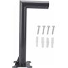 Marhynchus Kit di Montaggio Satellitare per Carichi Pesanti Supporto per Asta per Antenna Parabolica Internet in Lega di Alluminio per Parete del Tetto (Lungo 62x2 cm/24,4x0,8 pollici)