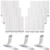 Rusoz 24 Strisce Appendi Quadri Senza Chiodi, 12 Paia Attaccare Quadri Senza Chiodi 20mm x 70mm Strisce Appendiquadri Stretch Adesivo per Quadri, Cornici, Decorazioni Natalizie e Poster