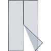 Apalus Zanzariera con Magneti per Porte, 140 x 240CM - Rete Fine, Tenda Totalmente Magnetica, si Chiude da Sola - Non Accorciabile (col. Grigio)