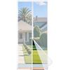 Apalus Prime zanzariera magnetica per porta balcone 85x210cm, luminosa, resistente allo strappo e agli agenti atmosferici, fascia auto-adesiva superiore da 3,8 cm, non accorciabile, Bianco