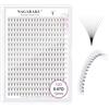 NAGARAKU 10D Volume Ciglia Extension 320 Fans Prefabbricate Gambo Lungo Ventagli Base Sottile A Punta Ciglia Finte Ciuffetti Fluffy Soffici Naturali Premade Fans Nere 16 Righe Box XL(0.07 D 12mm)