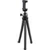 Hama - Mini treppiede con gambe a snodo per Smartphone, Gopro e fotocamera, 27 cm, nero