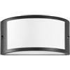 Intec APPLIQUE AUSTIN NERA 1 LUCE ATTACCO E27 IP54 25X13X12CM IN ALLUMINIO