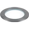 Intec FARO A INCASSO CALPESTABILE DRIVE ACCIAIO 1 LUCE ATTACCO E27 IP67 18,6X24,7CM