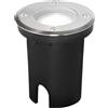 Intec FARO A INCASSO CALPESTABILE DRIVE ACCIAIO TONDO 1 LUCE ATTACCO GU10 IP67 10,8X11,8CM