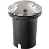 Intec FARO CARRABILE A INCASSO HUMMER ACCIAIO 1 LUCE ATTACCO GU10 2 FASCI DI LUCE IP67 10,5X14,4CM