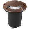 Intec FARO CARRABILE A INCASSO HUMMER BRONZO 1 LUCE ATTACCO GU10 IP67 10,5X14,4CM