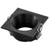 Intec INCASSO ELEVEN NERO QUADRATO IN ALLUMINIO IP20 55X55MM 1 LUCE ATTACCO GU10 MINI