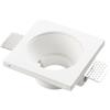 Intec INCASSO ENTITY BIANCO QUADRATO 1 LUCE ATTACCO GU10 12X12X5,4CM IN GESSO VERNICIABILE CON POSSIBILITA' DI GHIERA ACQUISTABILE SEPARATAMENTE