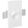 Intec INCASSO ESTRO TONDO IN GESSO 1 LUCE ATTACCO MINI GU10 160X90X67MM