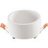 Intec INCASSO GOBLET BIANCO TONDO 1 LUCE ATTACCO GU10 9,3X6,5CM IN GESSO VERNICIABILE