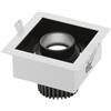 Intec INCASSO LED APOLLO NERO 10W 1000LM 3000K ORIENTABILE 12X12X7,7CM