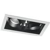 Intec INCASSO LED APOLLO NERO 40W 4000LM 4000K ORIENTABILE 29,6X15X7,7CM