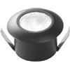 Intec INCASSO LED ASSO NERO TONDO 1,2W 100LM 3000K 3,2X2,2CM