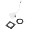 Intec INCASSO LED DAMA NERO 3W 340LM 3000K GHIERA QUADRATA E TONDA 4,4X4,4X2,8CM