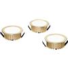 Intec INCASSO LED FUSION ORO 3 PEZZI 5W 1200LM 4000K 7X3,2CM