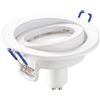 Intec INCASSO LED MATRIX ORIENTABILE BIANCO 1 LUCE ATTACCO GU10 5W 430LM 3000K 10X8X10,5CM