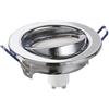Intec INCASSO LED MATRIX ORIENTABILE CROMO 1 LUCE ATTACCO GU10 5W 430LM 3000K 10X8X10,5CM