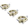 Intec KIT 3 PEZZI INCASSI LED MATRIX ORIENTABILI ORO 3 LUCI ATTACCO GU10 5W 3X430LM 3000K 10X8X10,5CM
