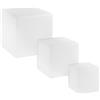 Intec LAMPADA LED RICARICABILE GECO CUBO BIANCO 4W 240LM RGBW DIMMERABILE IP65 TELECOMANDO INCLUSO 40X40X40CM