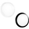Intec PLAFONIERA ALYCE NERA IN PLASTICA ANTI UV ANTINCENDIO CON ALLOGGIO PER SENSORE NON INCLUSO IP65 ?330X90MM 1 LUCE ATTACCO E27