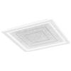 Intec PLAFONIERA AUX GRIGIA QUADRATA IN PMMA 40W 5100LM CCT 3000 E 4000 E 6500K 60X5.5CM