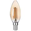 Intec LAMPADINA LED FILAMENTO AMBRA ATTACCO E14 4W 420LM 2500K 300° 35X98mm 15000h CRI80