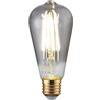 Intec LAMPADINA LED FILAMENTO SMOKE ATTACCO E27 8W 210LM 4000K 300° 64X142mm 15000h CRI80
