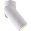 Intec PLAFONIERA GENESIS ATTACCO GU10 BIANCA 6X15,5CM ORIENTABILE 330° LAMPADINA NON INCLUSA