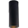 Intec PLAFONIERA GENESIS ATTACCO GU10 NERA 6X15,5CM ORIENTABILE 330° LAMPADINA NON INCLUSA