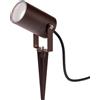 Intec PROIETTORE AKRON CORTEN CON PICCHETTO 1 LUCE ATTACCO GU10 IP65 10X6CM