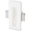 Intec SEGNAPASSI A INCASSO ARIEL BIANCO RETTANGOLARE 1 LUCE ATTACCO GU10 MINI 11X5,5X24,5CM IN GESSO VERNICIABILE