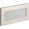 Intec SEGNAPASSI A INCASSO LED BOLT BIANCO E NIKEL 5W 650LM CCT 3000K / 4500K / 6500K IP65 18,1X4,7X8,1CM