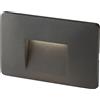 Intec SEGNAPASSI A INCASSO LED BREEN ANTRACITE 3W 300LM CCT 3000K / 4000K IP65 13X1X8,5CM