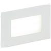 Intec SEGNAPASSI LED A INCASSO BOLT BIANCO E NIKEL 3W 200LM 4000K IP65 BATTERIA DI EMERGENZA 3H-150LM 10,7X3