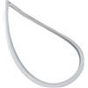aqxreight Guarnizione di tenuta in silicone (O-ring) per pentola a pressione in lega di alluminio con di chiusura a incastro - Ricambio